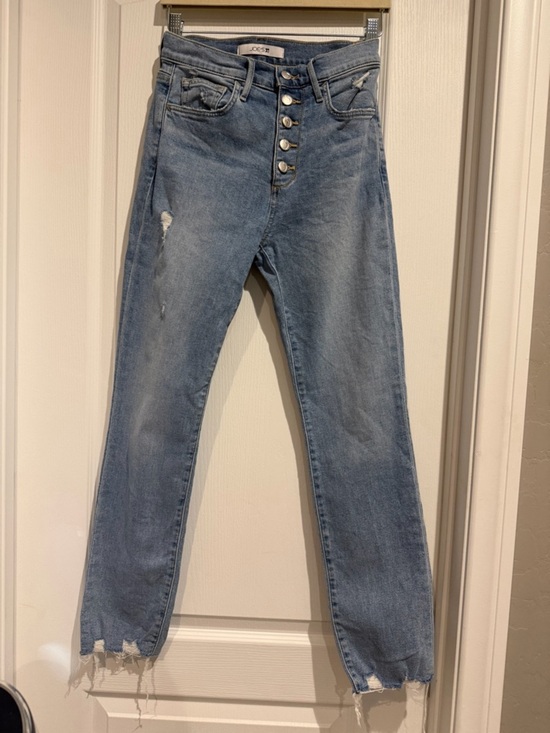 Joe's Jeans Denim - Joe's Jeans Light Blue Straight Leg High-Rise Button-Fly Jeans